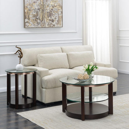 Picket House Furnishings - Benton 2Pc Occasional Table Set Coffee Table And End Table in Espresso - CEL1002PC veiw 1