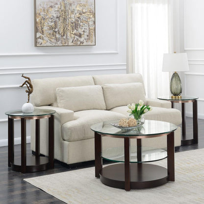 Picket House Furnishings - Benton 3Pc Occasional Table Set Coffee Table And Two End Tables in Espresso - CEL1003PC veiw 1