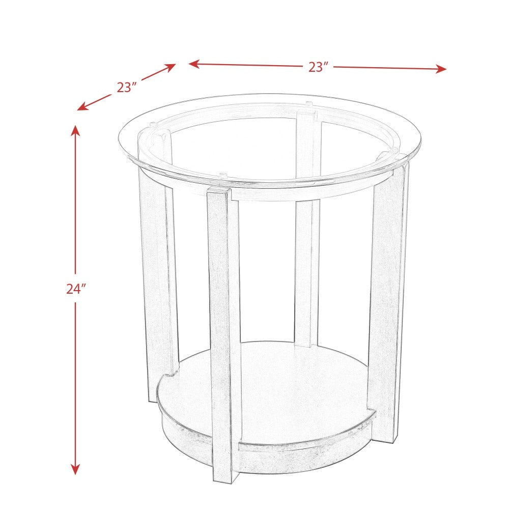 Picket House Furnishings - Benton End Table in Espresso - CEL100ETE veiw 8