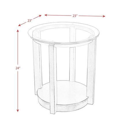 Picket House Furnishings - Benton End Table in Espresso - CEL100ETE veiw 8