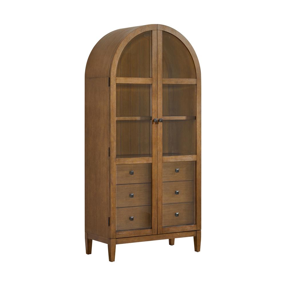 Picket House Furnishings - Beth Display Cabinet in Brown Oak - H-15970 ...