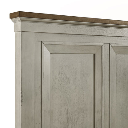 Picket House Furnishings - Bloomfield King 4PC Bedroom Set in Medium Brown and Washed Stone - B-9890-7-KB-NSCH view 5