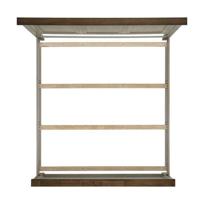 Picket House Furnishings - Bloomfield King Panel Bed in Medium Brown and Washed Stone - B-9890-7-KB veiw 3