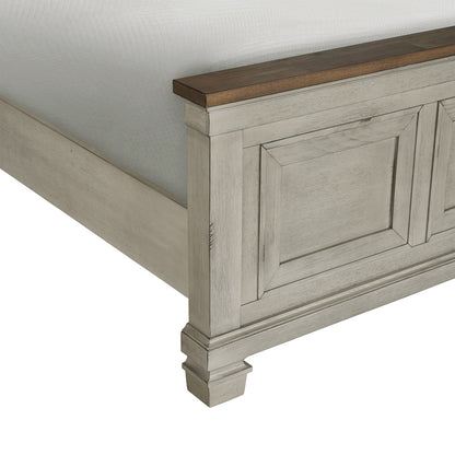 Picket House Furnishings - Bloomfield Queen 3PC Bedroom Set in Medium Brown and Washed Stone - B-9890-7-QB-NS2 view 6
