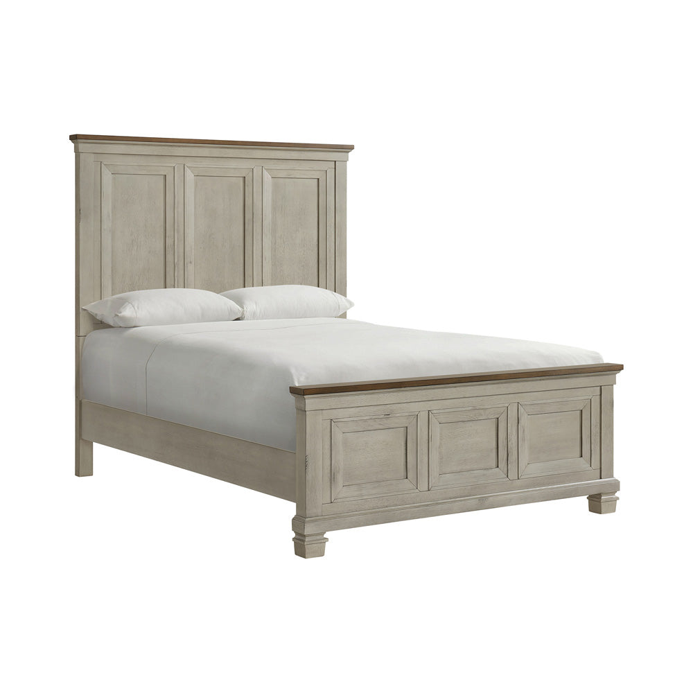 Picket House Furnishings - Bloomfield Queen 5PC Bedroom Set in Medium Brown and Washed Stone - B-9890-7-QB-NSDRC view 4