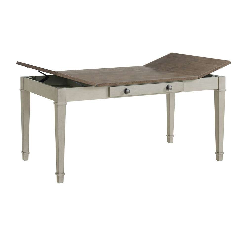 Picket House Furnishings - Bloomfield Rectangular Dining Table in Medium Brown and Washed Stone - D-9890-7-DT veiw 3