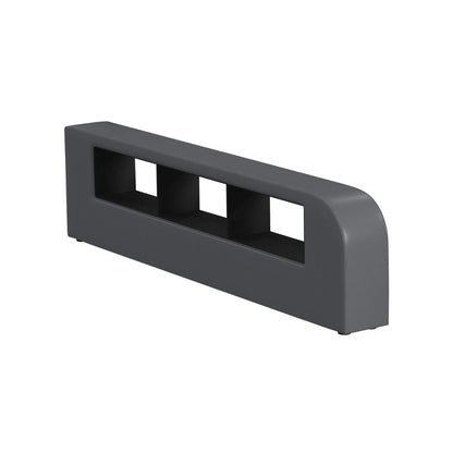 Picket House Furnishings - Booker Side Bookcase in Grey PU - UB-12820-3-BC veiw 1