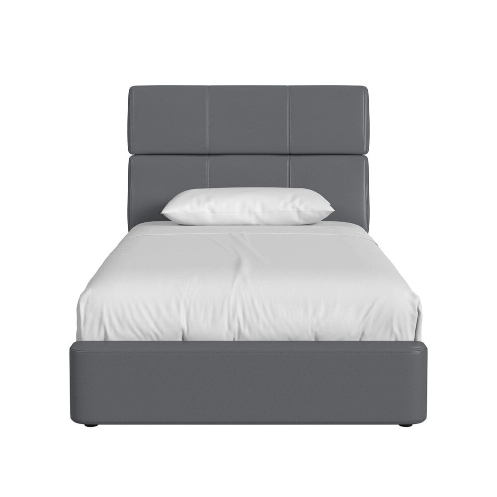 Picket House Furnishings - Booker Twin Bed in Grey PU - UB-12820-3-TBB veiw 2