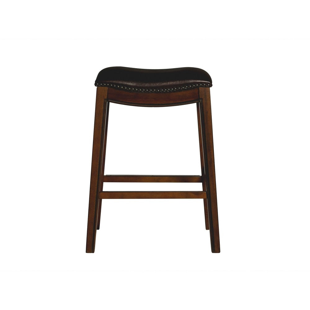 Picket House Furnishings - Bowen 30in Backless Bar Stool in Brown - LFS100BSTDB veiw 3