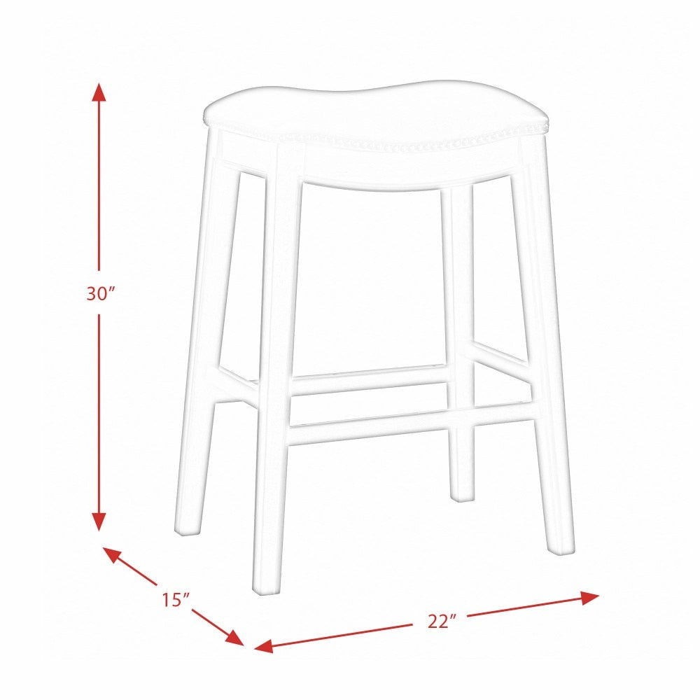 Picket House Furnishings - Bowen 30in Backless Bar Stool in Brown - LFS100BSTDB veiw 10