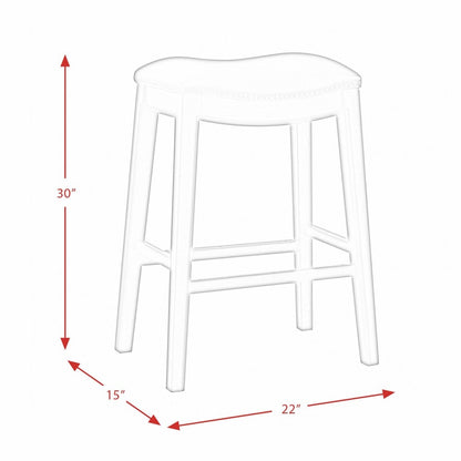 Picket House Furnishings - Bowen 30in Backless Bar Stool in Brown - LFS100BSTDB veiw 10