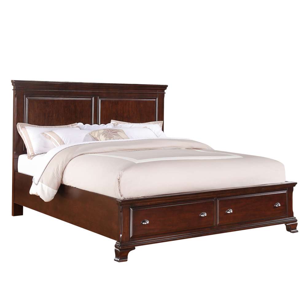 Picket House Furnishings - Brinley Cherry King Storage 3PC Bedroom Set - CN350KB3PC veiw 4