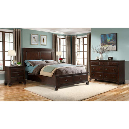 Picket House Furnishings - Brinley Cherry Queen Storage 3PC Bedroom Set - CN350QB3PC veiw 3