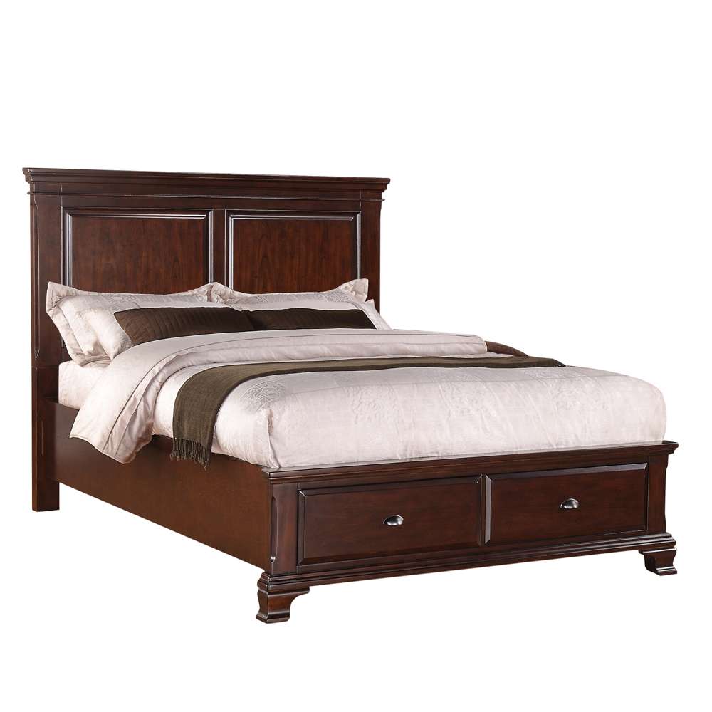 Picket House Furnishings - Brinley Cherry Queen Storage 3PC Bedroom Set - CN350QB3PC veiw 4
