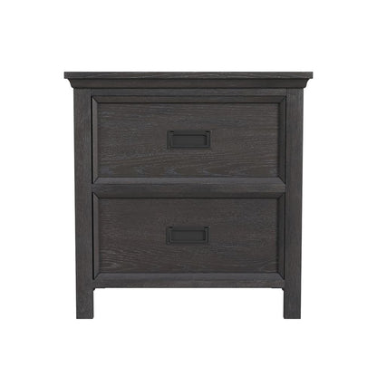 Picket House Furnishings - Brooklyn Kids 2-Drawer Nightstand with USB in Charcoal - Y-15760-8-NS veiw 2