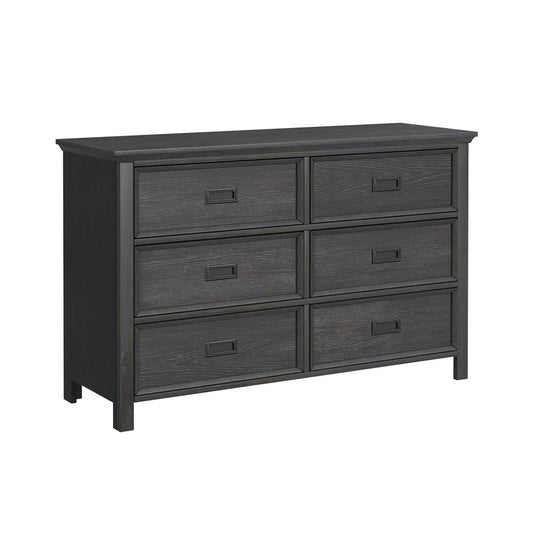 Picket House Furnishings - Brooklyn Kids 6-Drawer Dresser in Charcoal - Y-15760-8-DR veiw 1