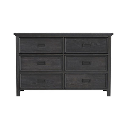 Picket House Furnishings - Brooklyn Kids 6-Drawer Dresser in Charcoal - Y-15760-8-DR veiw 2