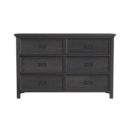 Picket House Furnishings - Brooklyn Kids 6-Drawer Dresser in Charcoal - Y-15760-8-DR veiw 2