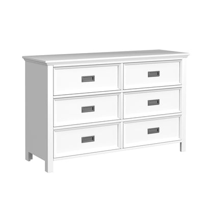 Picket House Furnishings - Brooklyn Kids 6-Drawer Dresser in White - Y-15760-7-DR veiw 1