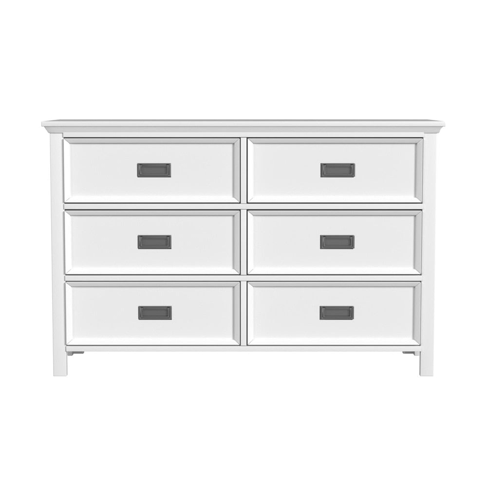 Picket House Furnishings - Brooklyn Kids 6-Drawer Dresser in White - Y-15760-7-DR veiw 2