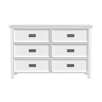 Picket House Furnishings - Brooklyn Kids 6-Drawer Dresser in White - Y-15760-7-DR veiw 2
