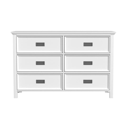 Picket House Furnishings - Brooklyn Kids 6-Drawer Dresser in White - Y-15760-7-DR veiw 2