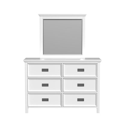 Picket House Furnishings - Brooklyn Kids Dresser and Mirror Set in White - Y-15760-7-DRMR veiw 2