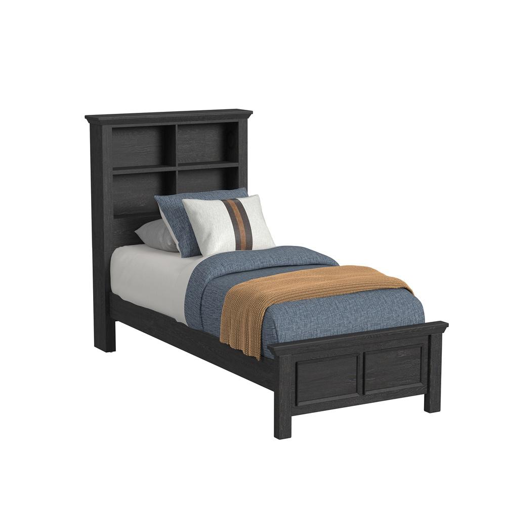 Picket House Furnishings - Brooklyn Kids Twin Bookcase 3PC Bedroom Set in Charcoal - Y-15760-8-TB-3PC veiw 4