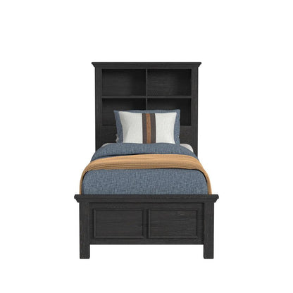 Picket House Furnishings - Brooklyn Kids Twin Bookcase Bed in Charcoal - Y-15760-8-TB veiw 2