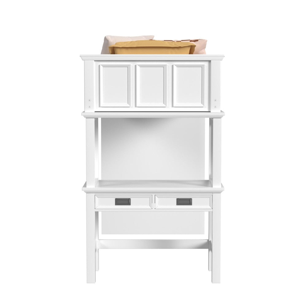 Picket House Furnishings - Brooklyn Kids Twin Loft with Staircase and Desk with Speaker 5PC Bedroom Set in White - Y-15760-7-L2-5PC veiw 2