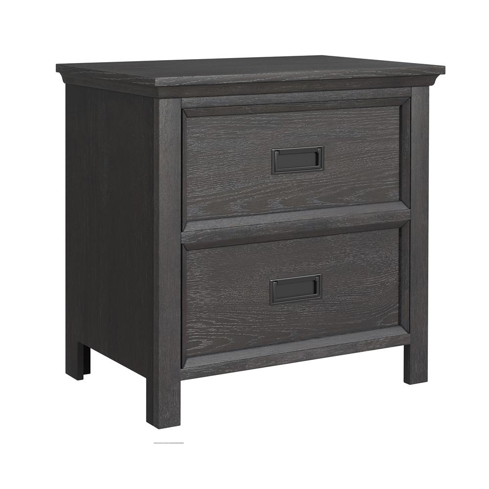 Picket House Furnishings - Brooklyn Kids Twin Loft with Staircase and Desk with Speaker 3PC Bedroom Set in Charcoal - Y-15760-8-L2-3PC veiw 3