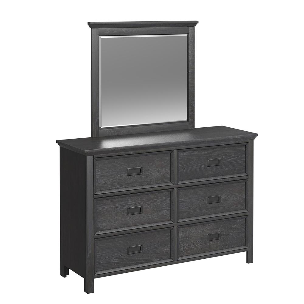 Picket House Furnishings - Brooklyn Kids Twin Over Full Bunk with Ladder 5PC Bedroom Set in Charcoal - Y-15760-8-B4-5PC veiw 2
