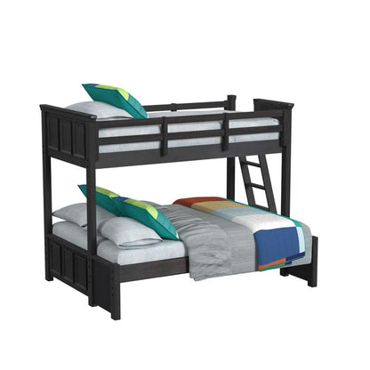 Picket House Furnishings - Brooklyn Kids Twin Over Full Bunk with Ladder 5PC Bedroom Set in Charcoal - Y-15760-8-B4-5PC veiw 4