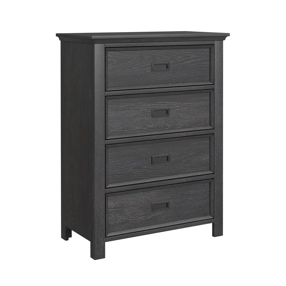 Picket House Furnishings - Brooklyn Kids Twin Over Full Bunk with Ladder and Trundle 3PC Bedroom Set in Charcoal - Y-15760-8-B5-3PC veiw 2