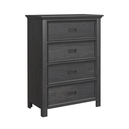 Picket House Furnishings - Brooklyn Kids Twin Over Full Bunk with Ladder and Trundle 3PC Bedroom Set in Charcoal - Y-15760-8-B5-3PC veiw 2