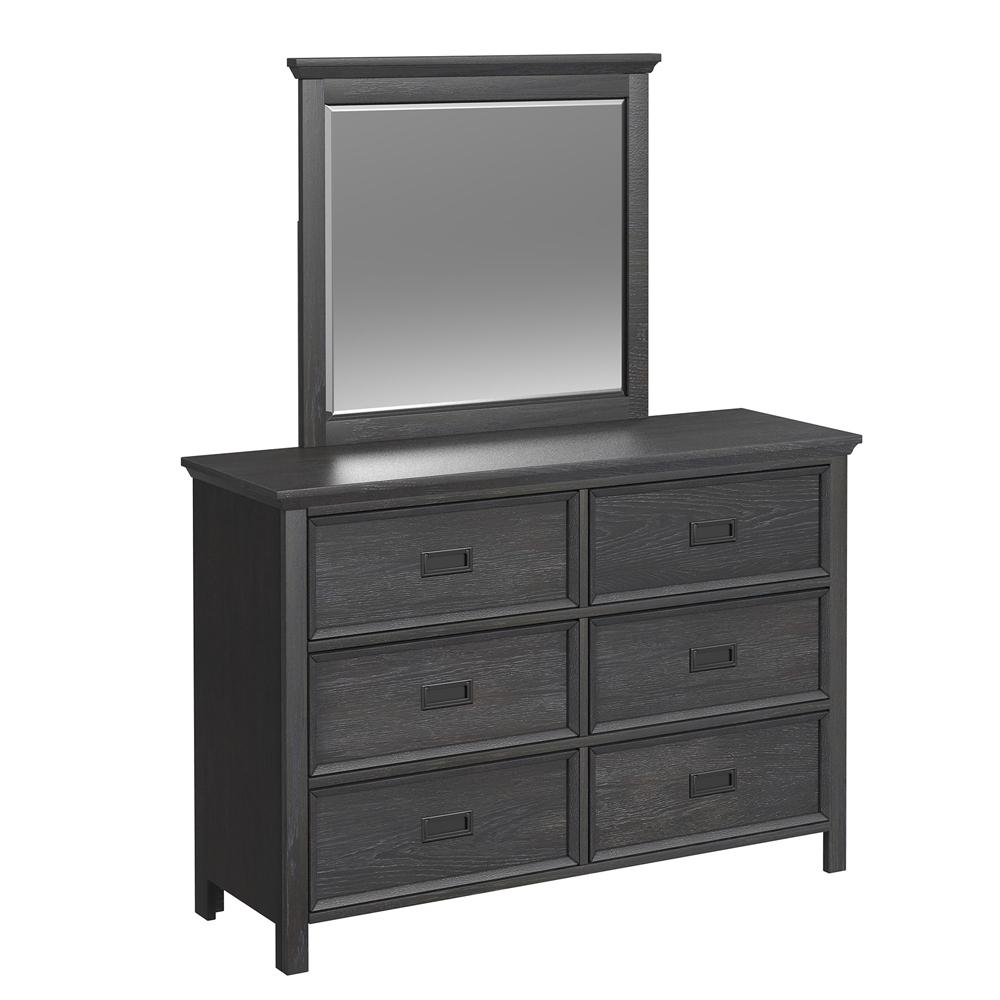 Picket House Furnishings - Brooklyn Kids Twin Over Full Bunk with Ladder and Trundle 5PC Bedroom Set in Charcoal - Y-15760-8-B5-5PC veiw 2