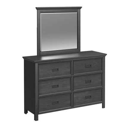 Picket House Furnishings - Brooklyn Kids Twin Over Full Bunk with Ladder and Trundle 5PC Bedroom Set in Charcoal - Y-15760-8-B5-5PC veiw 2