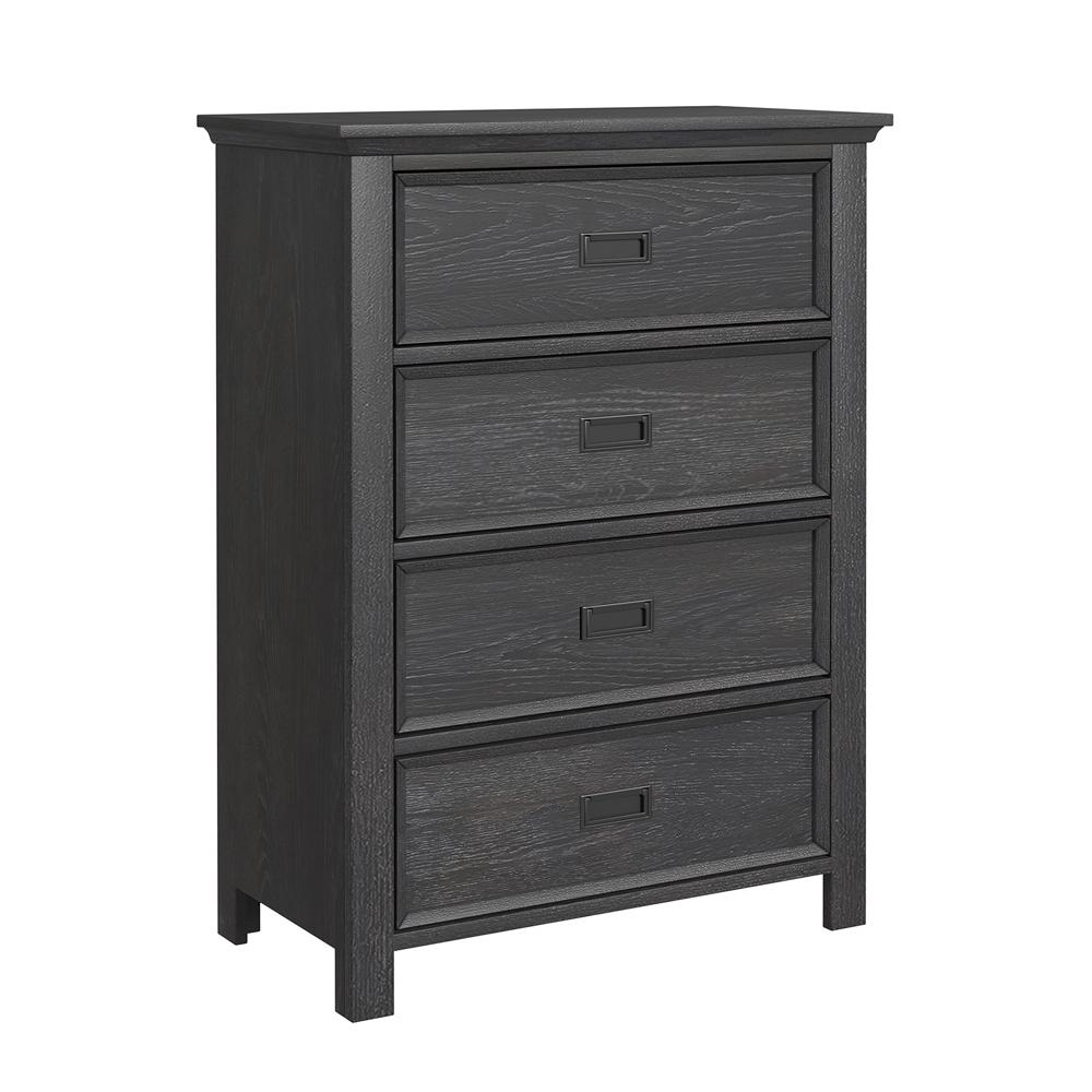 Picket House Furnishings - Brooklyn Kids Twin Over Full Bunk with Staircase and Trundle 3PC Bedroom Set in Charcoal - Y-15760-8-B6-3PC veiw 2