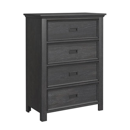Picket House Furnishings - Brooklyn Kids Twin Over Full Bunk with Staircase and Trundle 3PC Bedroom Set in Charcoal - Y-15760-8-B6-3PC veiw 2