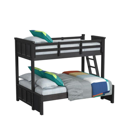 Picket House Furnishings - Brooklyn Kids Twin Over Full Bunk with Ladder in Charcoal - Y-15760-8-B4 veiw 1