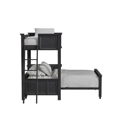Picket House Furnishings - Brooklyn Kids Twin Over Full Loft with Ladder and Desk with Speaker in Charcoal - Y-15760-8-L3 veiw 3