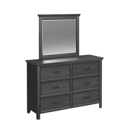 Picket House Furnishings - Brooklyn Kids Twin Over Twin Bunk with Staircase and Trundle 5PC Bedroom Set in Charcoal - Y-15760-8-B3-5PC veiw 2
