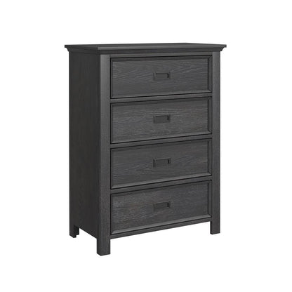 Picket House Furnishings - Brooklyn Kids Twin Over Twin Bunk with Staircase and Trundle 5PC Bedroom Set in Charcoal - Y-15760-8-B3-5PC veiw 3