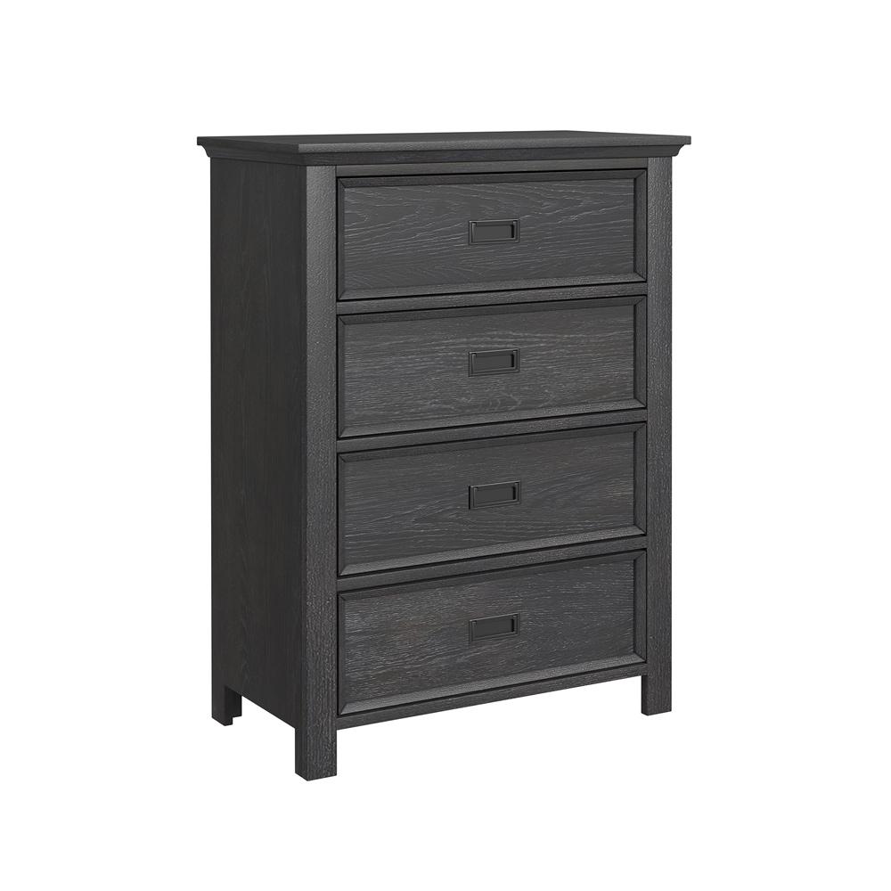 Picket House Furnishings - Brooklyn Kids Twin Over Twin Bunk with Ladder and Trundle 3PC Bedroom Set in Charcoal - Y-15760-8-B2-3PC veiw 2