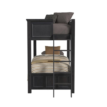 Picket House Furnishings - Brooklyn Kids Twin Over Twin Bunk with Ladder in Charcoal - Y-15760-8-B1 veiw 3