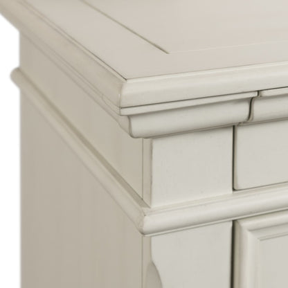 Picket House Furnishings - Brooks 3-Drawer Nightstand with USB Ports in White - SR600NS veiw 3