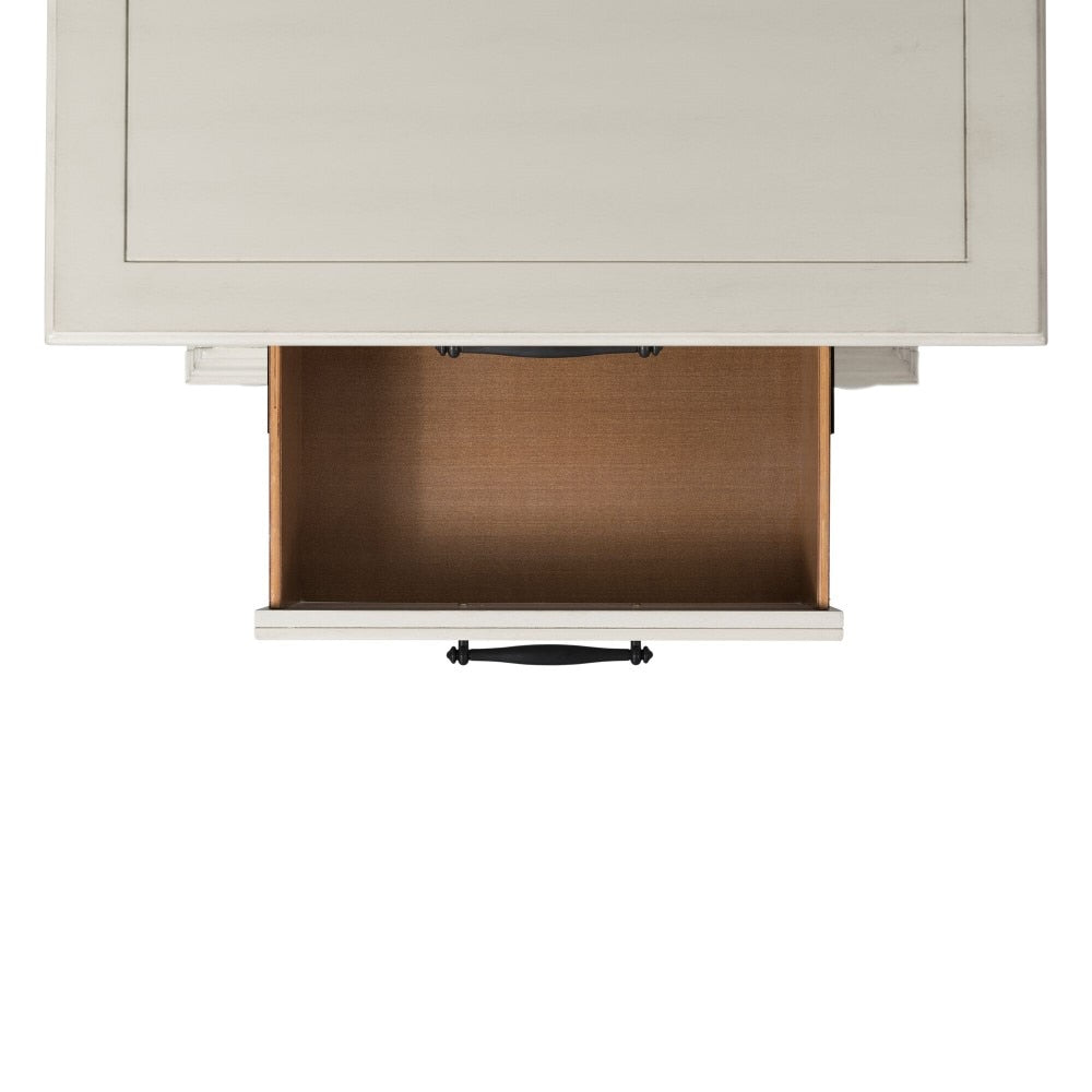 Picket House Furnishings - Brooks 3-Drawer Nightstand with USB Ports in White - SR600NS veiw 6