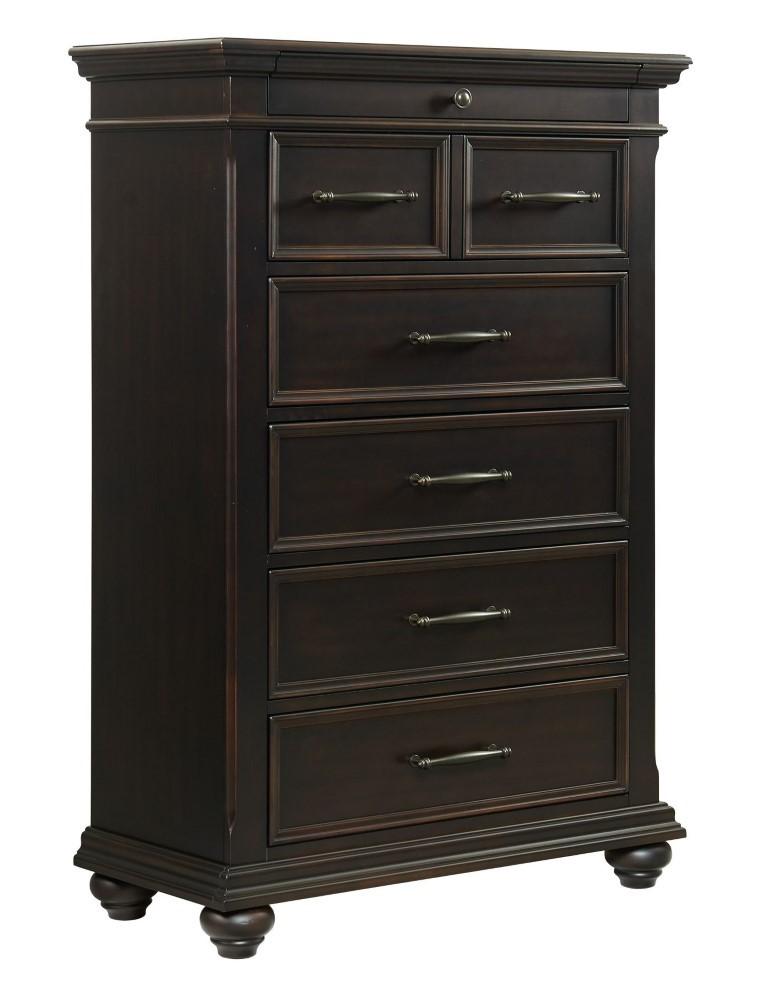 Picket House Furnishings - Brooks 6-Drawer Chest in Black - SR800CH veiw 1