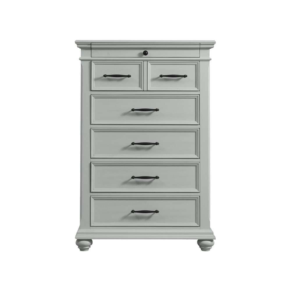 Picket House Furnishings - Brooks 6-Drawer Chest in Grey - SR300CH veiw 2