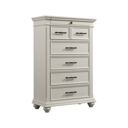 Picket House Furnishings - Brooks 6-Drawer Chest in White - SR600CH veiw 1
